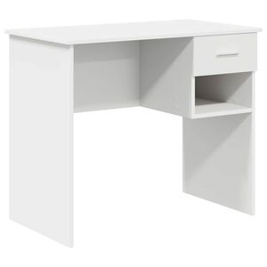 vidaXL デスク ホワイト 90 x 49 x 75 cm エンジニアードウッド