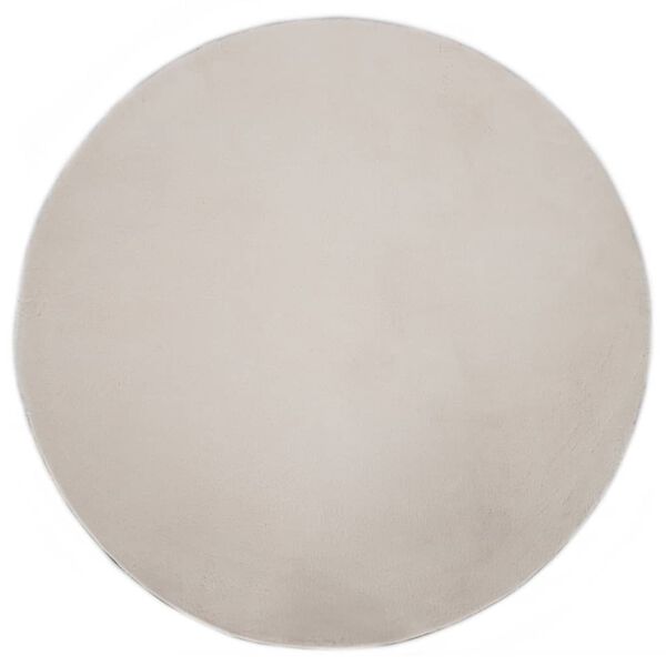 vidaXL ラグ 80 cm フェイクラビットファー クリーム