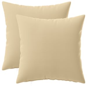 vidaXL クッションカバー 2 pcs HEERLEN ベージュ 40 x 40 cm ポリエステル