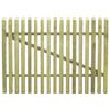 vidaXL ピケット ガーデンゲート 含浸松材 100x75cm