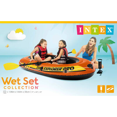INTEX Intex Challenger 3セット インフレータブルボート オール＆ポンプ付き　68370NP