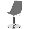 vidaXL 324201 vidaXL Swivel Dining Chairs 2 pcs Light Grey Faux Leather