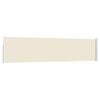 vidaXL パティオ用 引き込み式サイドオーニング 120x500cm クリーム