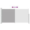 vidaXL パティオ用 引き込み式 サイドオーニング 160x300cm グレー
