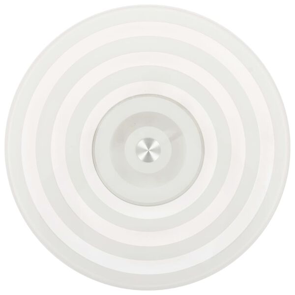 vidaXL 回転サービングプレート 2点 透明 30cm 強化ガラス製