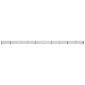 vidaXL 金網フェンス フランジ付き グリーン 1x25 m