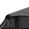 vidaXL ガーデンガゼボ 3x3m アントラシート 布＆スチール製 180g/m²