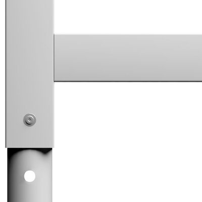 vidaXL ワークベンチ用フレーム 調整可能 2点 金属製 85x(69-95.5)cm グレー