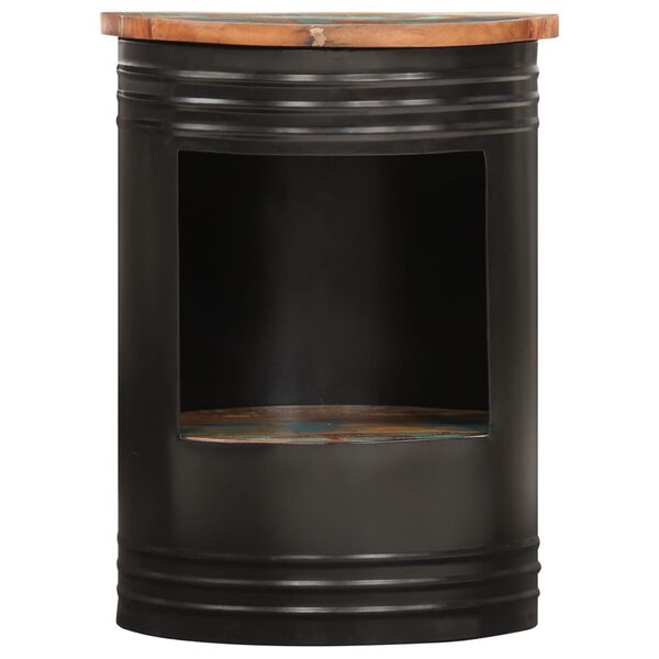 vidaXL コーヒーテーブル 43x55cm 無垢の再生木材