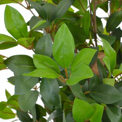 vidaXL 人工観葉植物 月桂樹 (ローレル) ポット付き 150cm グリーン