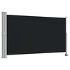 vidaXL パティオ用 引き込み式サイドオーニング 140 x 300 cm ブラック