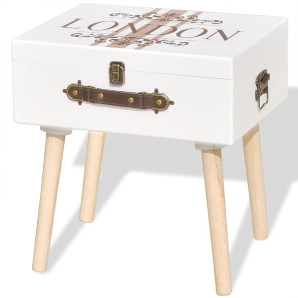 vidaXL サイドキャビネット 40x30x41.5cm ホワイト