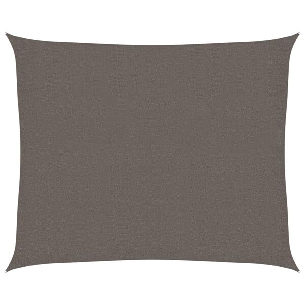 vidaXL サンシェードセイル 160g/m&sup2; アントラシート 2.5x3m 高密度ポリエチレン