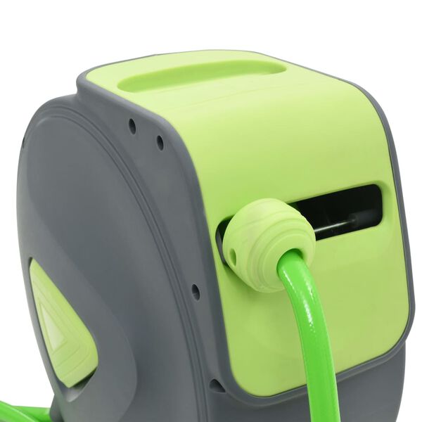 vidaXL 自動格納式水ホースリール 20+2m 壁掛け