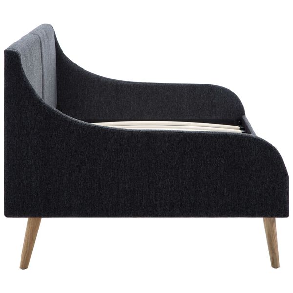 vidaXL デイベッド用フレーム 布製 ダークグレー