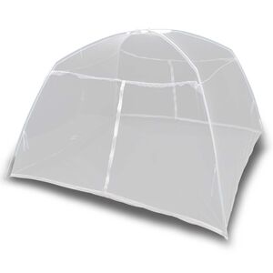 vidaXL キャンプ用テント 200x120x130cm グラスファイバー ホワイト