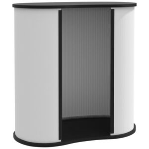 vidaXL トレードショーカウンター 折りたたみ式 90x48x93 cm エンジニアードウッド