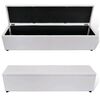 vidaXL 収納ベンチ ホワイト 168x44x44 cm