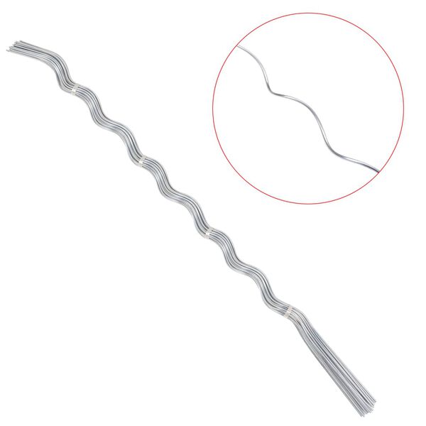 vidaXL スパイラル型 植物支柱 170cm 亜鉛メッキ鋼製 20点