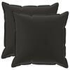vidaXL クッションカバー 2 個 HOUTEN ブラック 80 x 80 cm ポリエステル