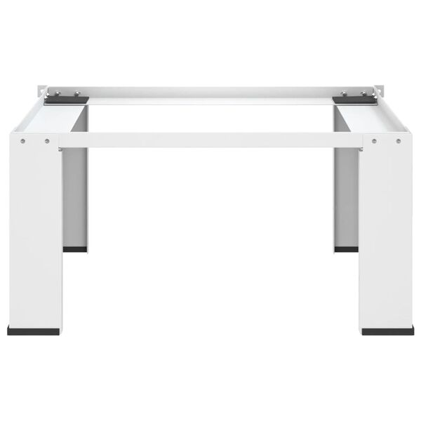 vidaXL 洗濯機/乾燥機用置き台 引き出しボード棚付き ホワイト