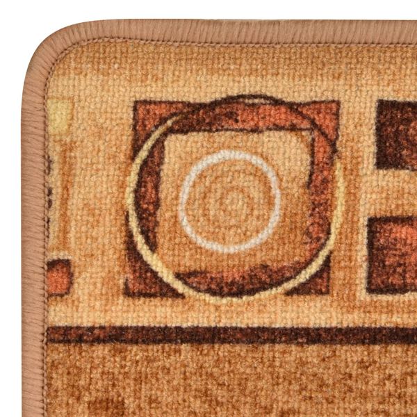 vidaXL カーペットランナー 滑り止めジェル付き ベージュ 67x150cm