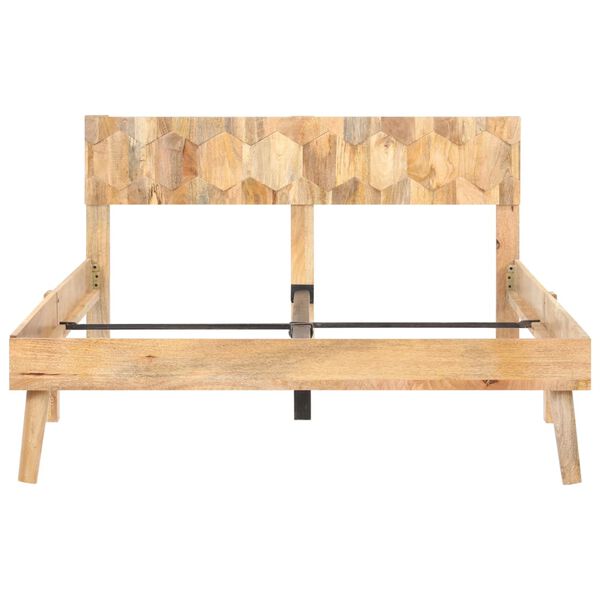 vidaXL ベッドフレーム マンゴー無垢材 120x200cm