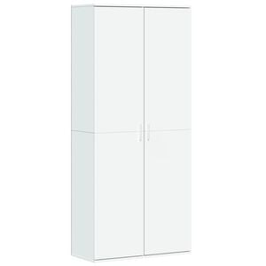 vidaXL ハイボード ホワイト 80x35x180 cm エンジニアリングウッド