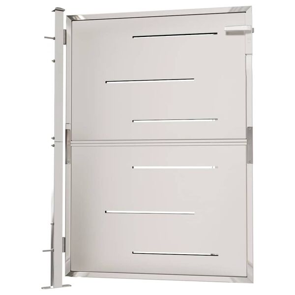 vidaXL ガーデンゲート 100x120 cm ステンレススチール