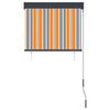 vidaXL 屋外用ローラーブラインド 80x250cm イエロー＆ブルー