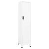 vidaXL ロッカーキャビネット ホワイト 38x45x180 cm スチール