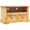 vidaXL TVキャビネット メキシコ産パイン材 コロナシリーズ 91 x 43 x 56 cm