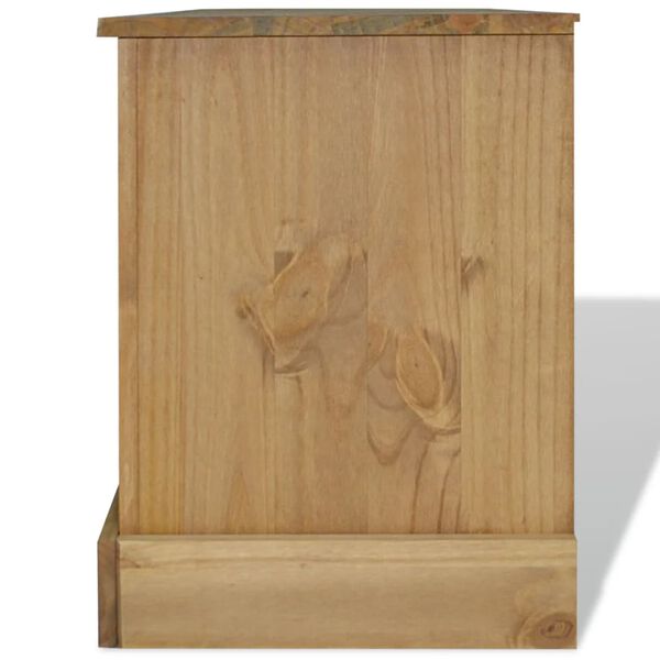 vidaXL TVキャビネット メキシコ産パインウッド コロナシリーズ 120x40x52cm