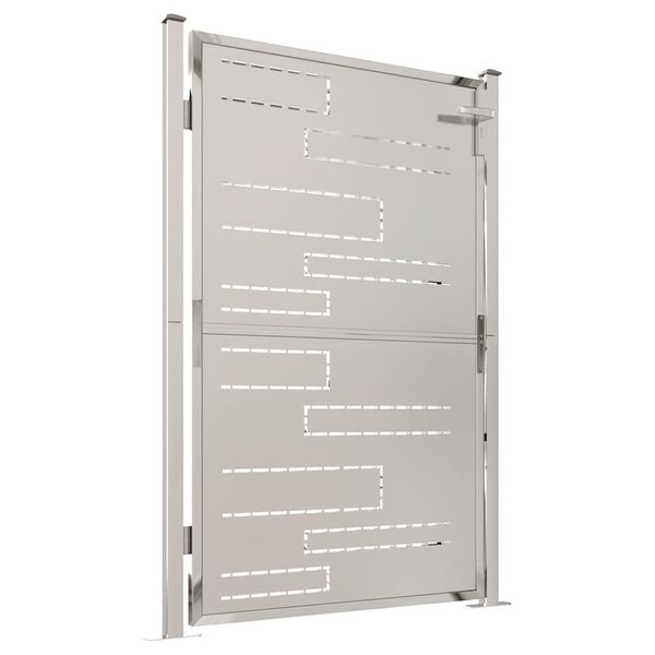 vidaXL ガーデンゲート 100x145 cm ステンレススチール