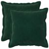 vidaXL クッションカバー 2 pcs HOUTEN ダークグリーン 40 x 40 cm ベルベット