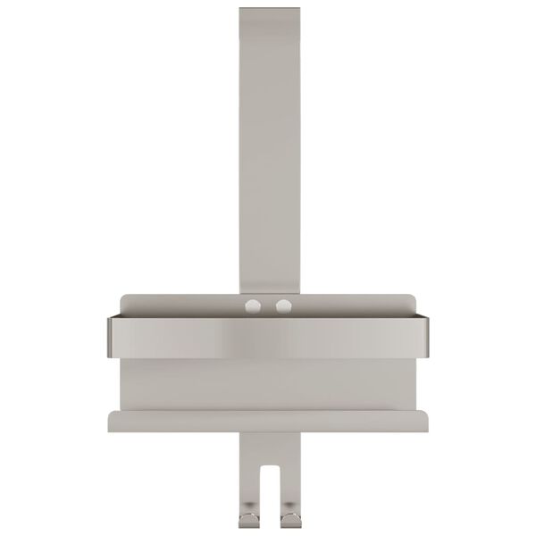 vidaXL 吊り下げ式シャワーキャディ つや消し 304 ステンレススチール製