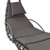 vidaXL ガーデンスイングチェア グレー 190x90x200 cm 布製