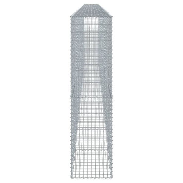 vidaXL 蛇籠バスケット カバー付き 1000x50x200cm 亜鉛メッキ鉄