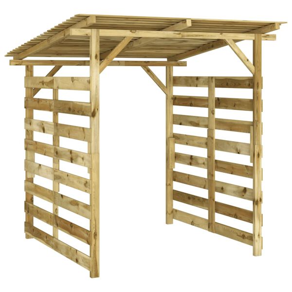 vidaXL 庭用薪物置 含浸パイン材