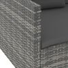 vidaXL ガーデンラウンジ6点セット クッション付き ポリラタン製 グレー