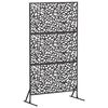 vidaXL プライバシースクリーン 100 x 50 x 180 cm スチール ブラック