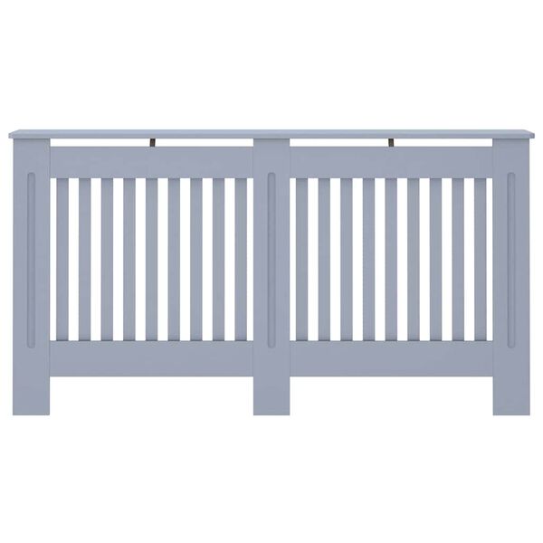 vidaXL ラジエーターカバー アントラシート 152x19x81cm MDF製