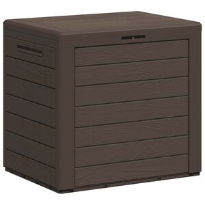 vidaXL ガーデン収納ボックス ブラウン 58.5x46x55 cm ポリプロピレン