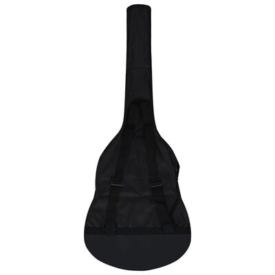 vidaXL ギターバッグ 3/4クラシックギター ブラック 99.5x36.5 cm 布製
