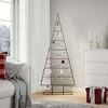 vidaXL 金属製クリスマスツリー デコレーション用 ブラック 150cm