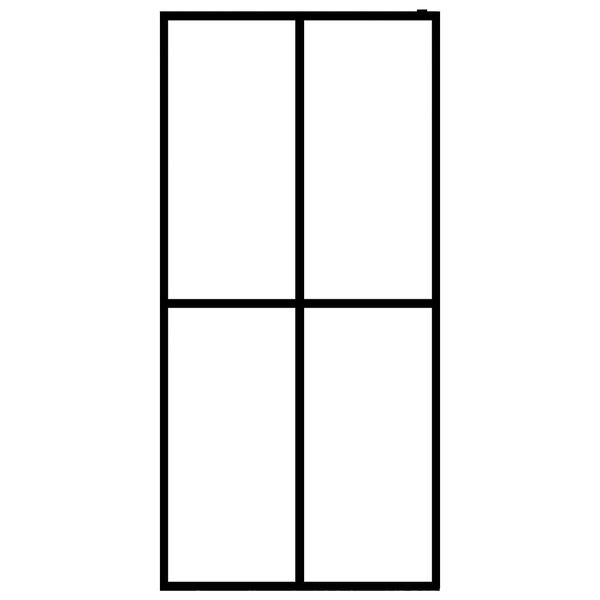 vidaXL ウォークインシャワースクリーン フロスト加工 強化ガラス 118x190cm