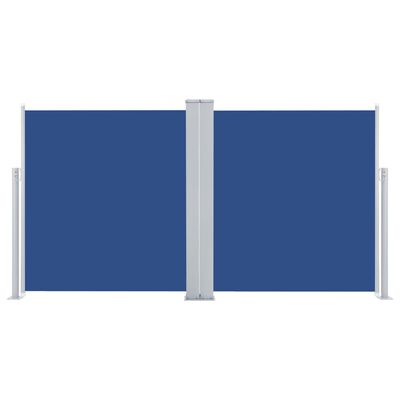 vidaXL 引き込み式サイドオーニング 100x600cm ブルー