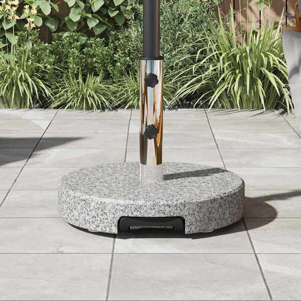 vidaXL パラソルベース 灰色 &Oslash; 45 x 37.5 cm 花こう岩