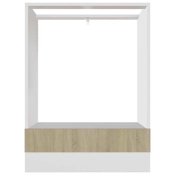 vidaXL オーブン用キャビネット "リガ" ソノマオーク 60x46x81.5cm パーティクルボード