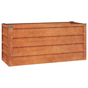 vidaXL ガーデンレイズドベッド ラスティ 100x40x45 cm コルテン鋼